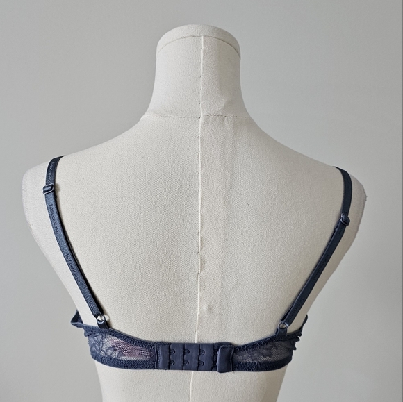 La vie en rose lightly lined Women's Blue Bra 34c - Picture 2 of 3